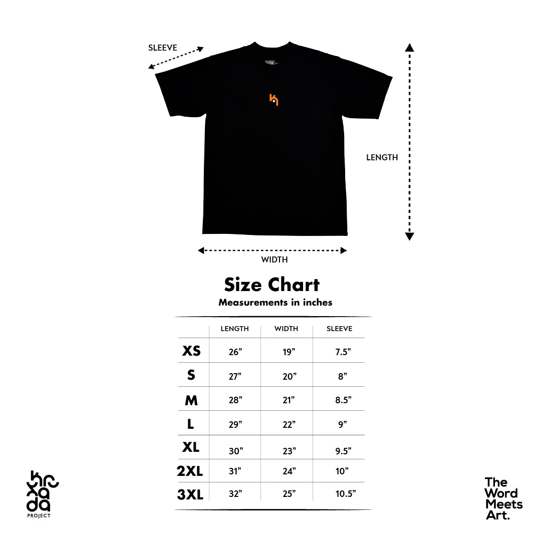 Perfect Love Casts Out Fear No.006 Limited Edition Art Shirt / Black Colorway
