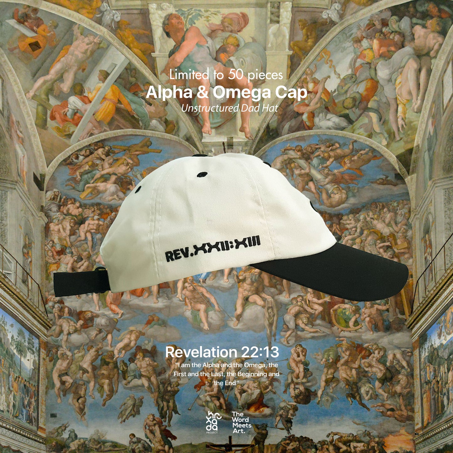 Alpha and Omega Unstructured Dad Hat