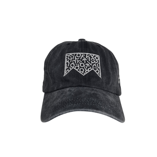 Black Acid Washed Upside Down Kingdom Cap