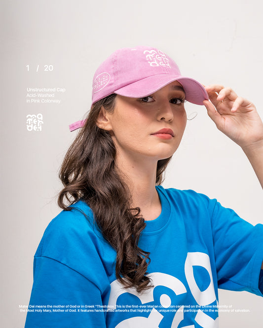 Mater Dei Acid-Washed Cap// Pink Colorway