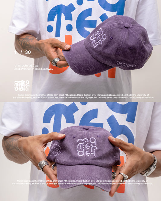 Mater Dei Acid-Washed Cap// Purple Colorway