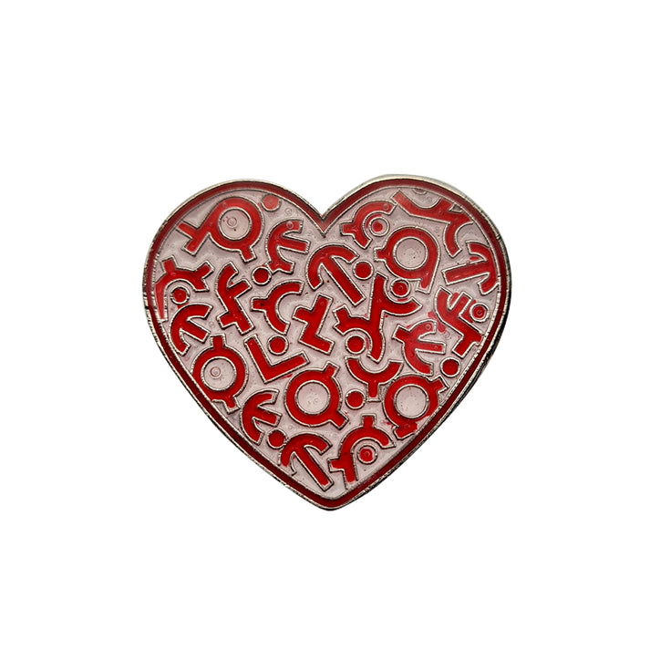 Red // Perfect Love Casts Out Fear Enamel Pin 1 / 70 – Krusada Project