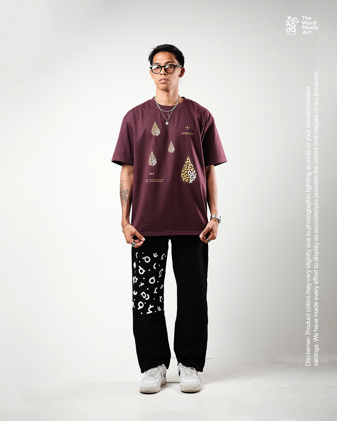 No.008 Wounds of Christ Burgundy Colorway 1 of 50