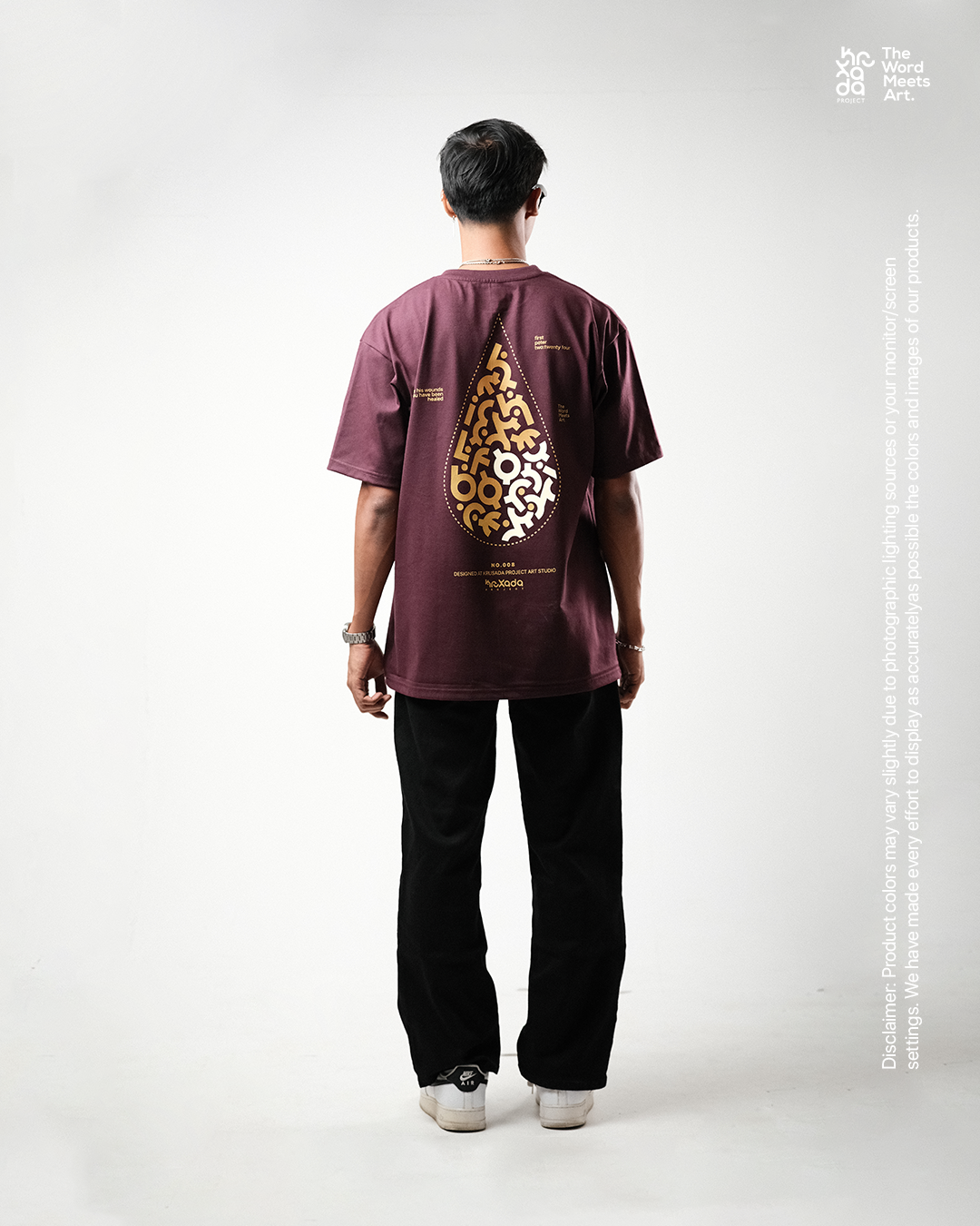 No.008 Wounds of Christ Burgundy Colorway 1 of 50