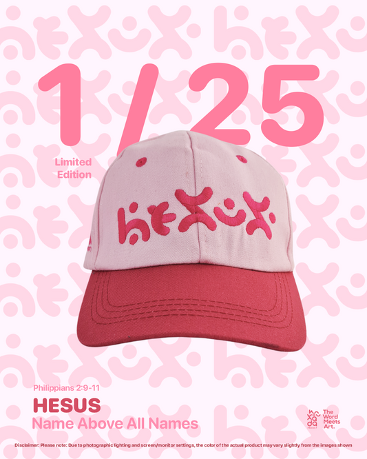 Hesus Cap Pink on Pink 1 of 25